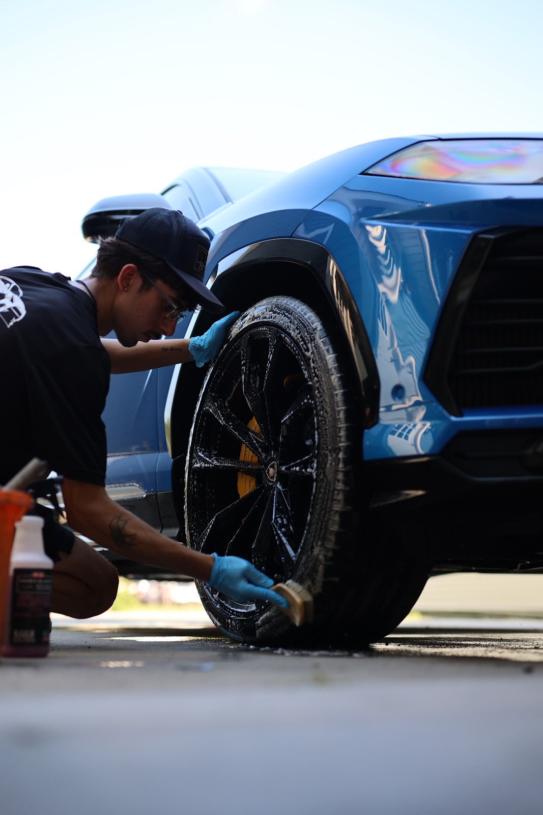 Lamborghini Wheels During Wash, So Fresh and So Clean!