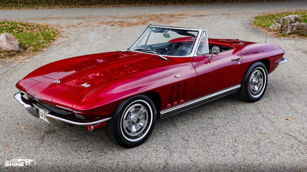 1968 Red Corvette Stingray Auto Detailing and Ceramic Coating - Driver Side Front High