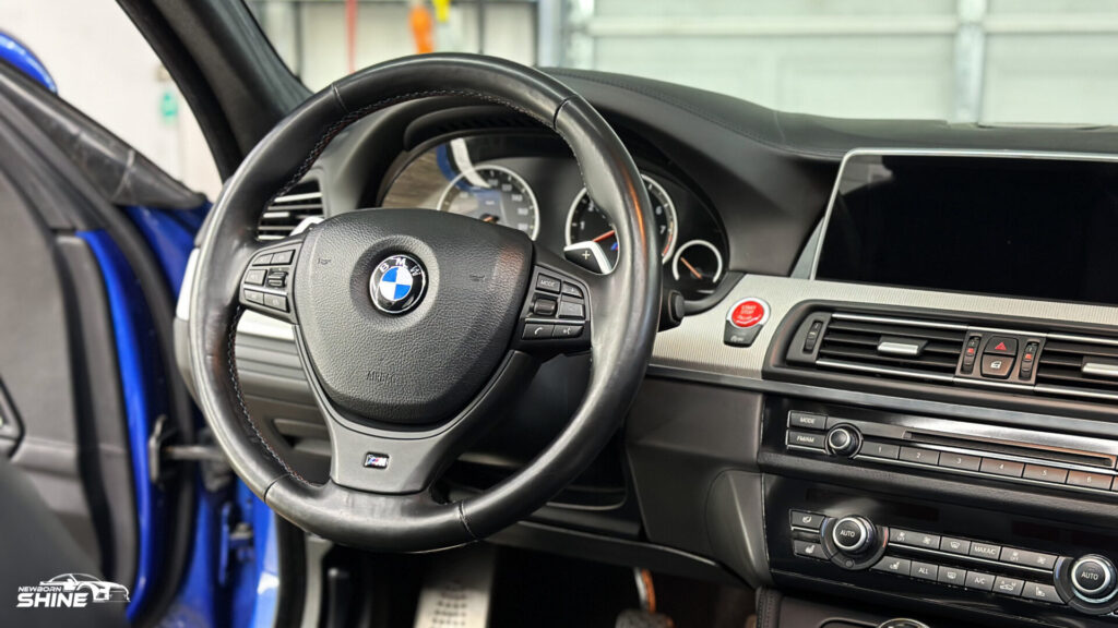 2016 Blue BMW M5 Auto Detailing - Driver Interior