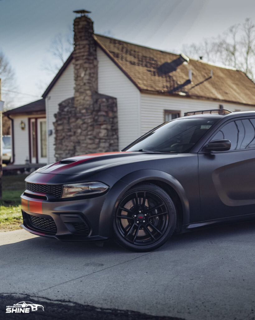 2020 Dodge Charger Scatpack Auto Detailing and Ceramic Coating - Driver Front Half 4