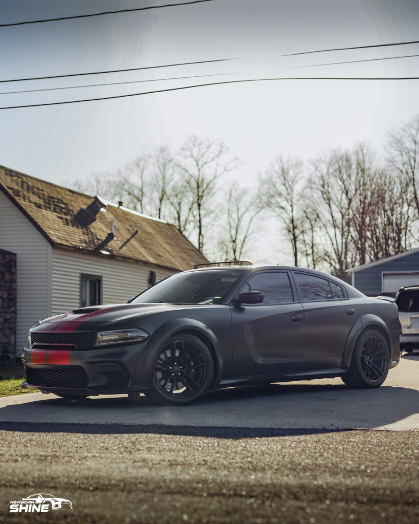 2020 Dodge Charger Scatpack Auto Detailing and Ceramic Coating - Driver Front Half Far 3