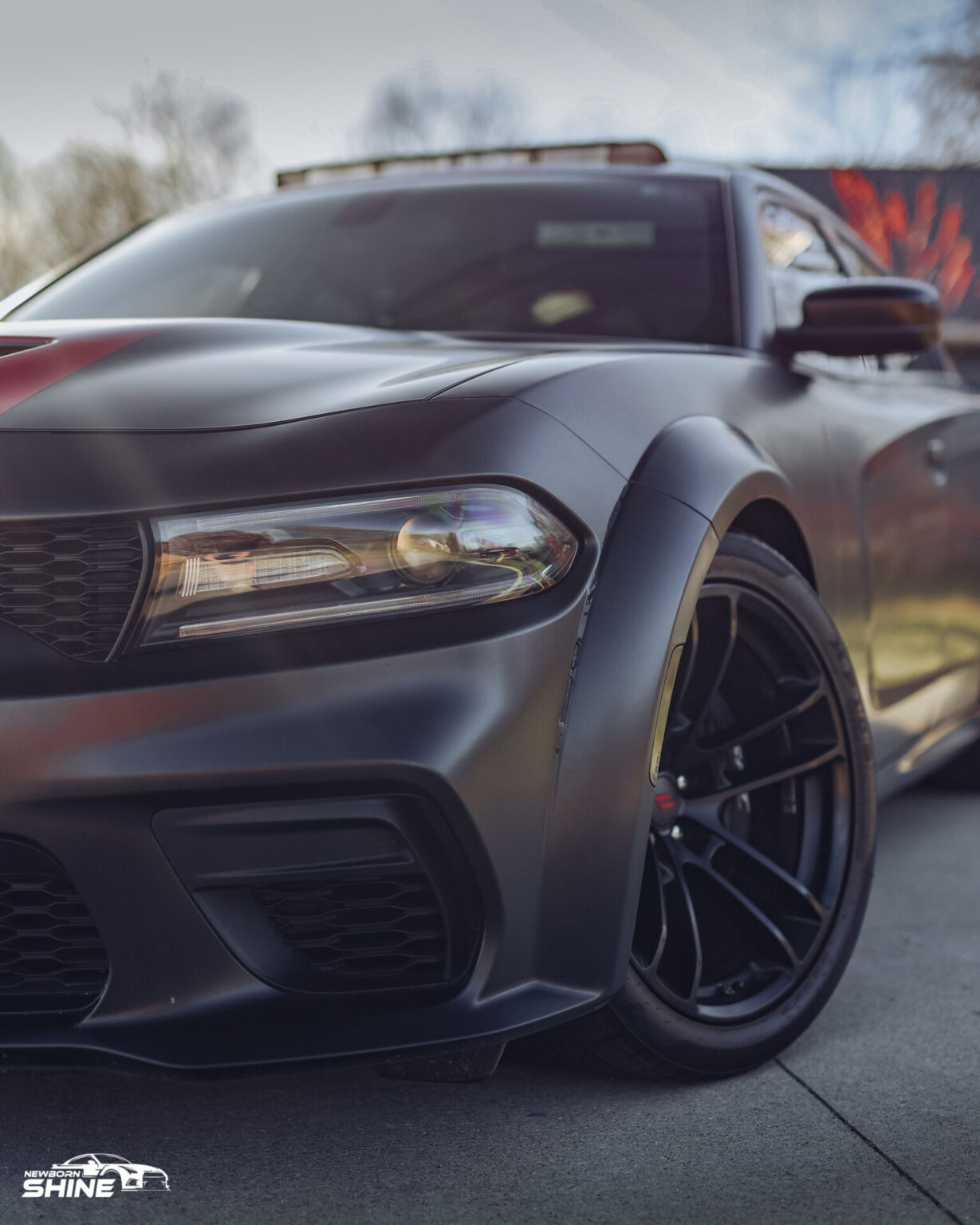 2020 Dodge Charger Scatpack Auto Detailing and Ceramic Coating - Driver Front Headlight Mid