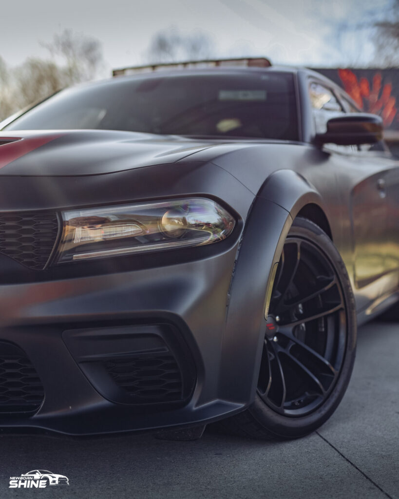 2020 Dodge Charger Scatpack Auto Detailing and Ceramic Coating - Driver Front Headlight Mid
