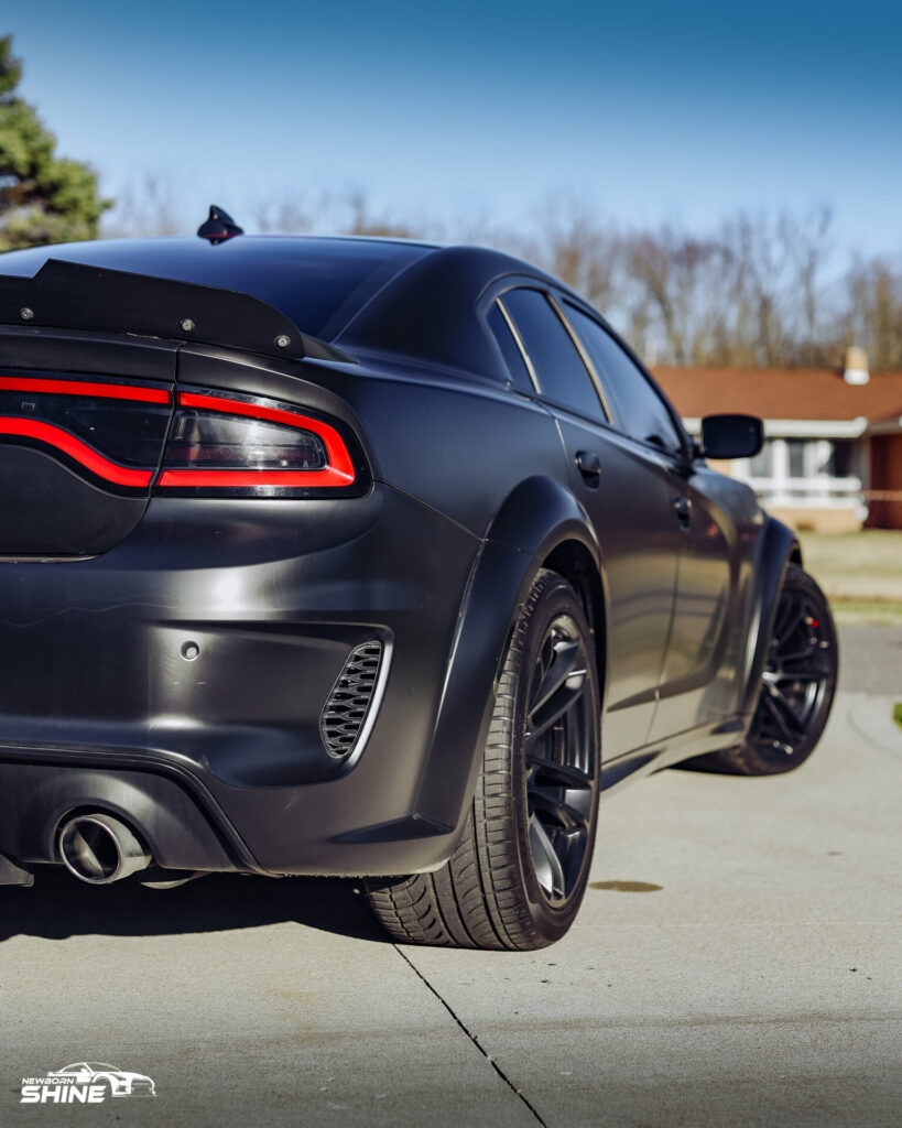 2020 Dodge Charger Scatpack Auto Detailing and Ceramic Coating - Passenger Half Rear Mid