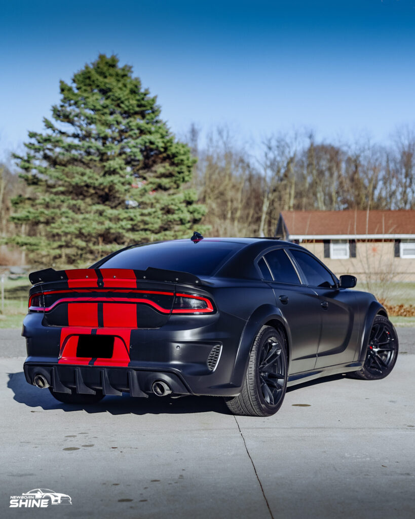 2020 Dodge Charger Scatpack Auto Detailing and Ceramic Coating - Passenger Rear Half Far