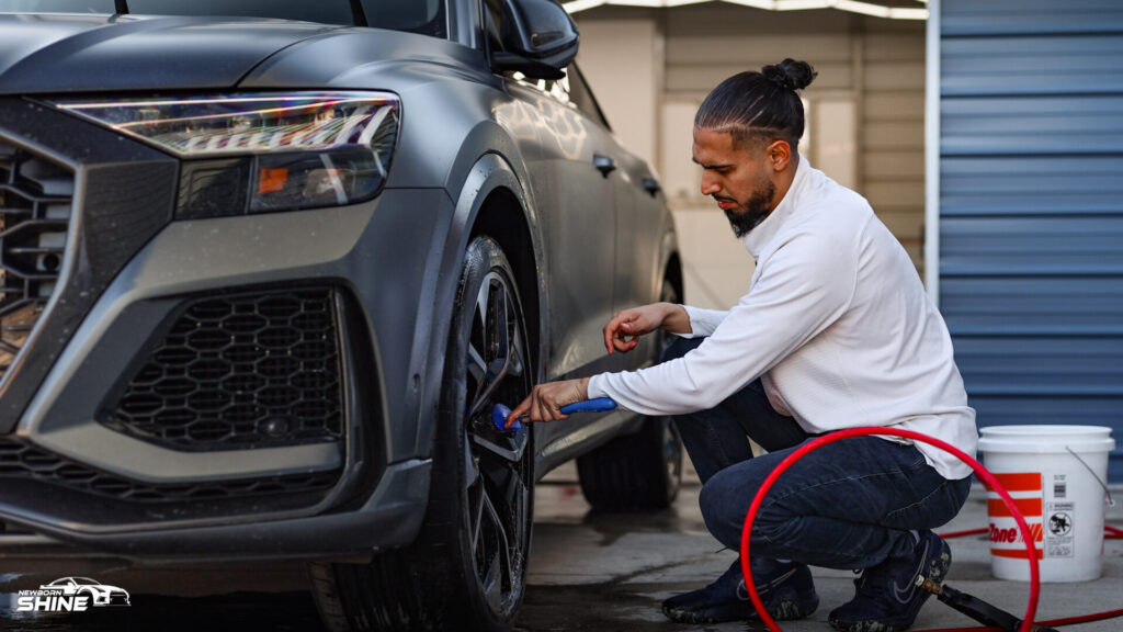 2020 Grey Audi RSQ8 Auto Detailing - Joey Wash 4-9
