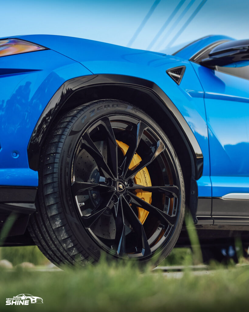 2021 Lamborghini Urus Auto Detailing and Ceramic Coating - Driver Front Wheel Low Mid