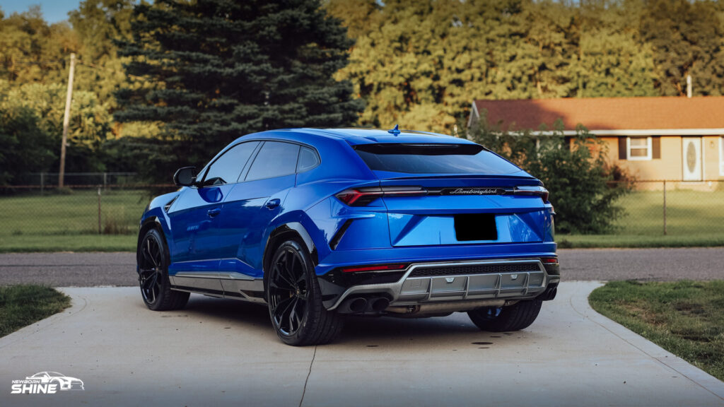 2021 Lamborghini Urus Auto Detailing and Ceramic Coating - Driver Rear Half Far 3