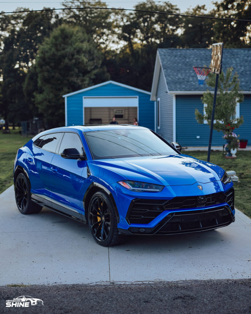 2021 Lamborghini Urus Auto Detailing and Ceramic Coating - Passenger Front Half Far 4