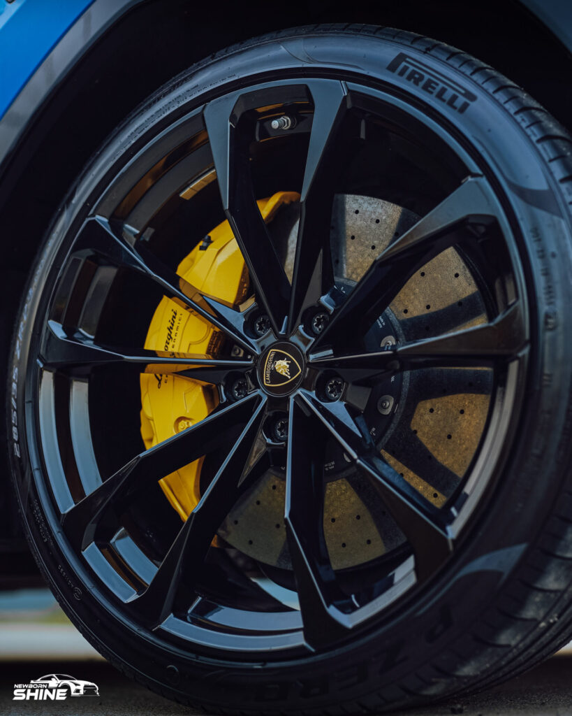 2021 Lamborghini Urus Auto Detailing and Ceramic Coating - Passenger Front Wheel Mid 1