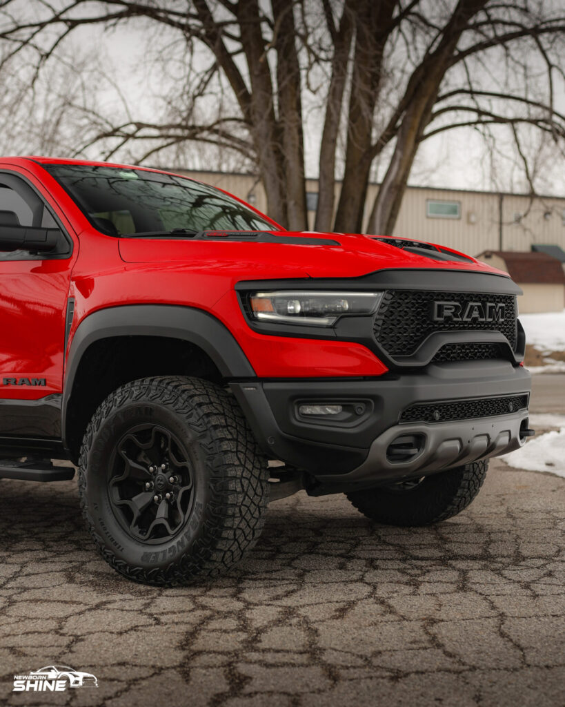 2022 Red RAM TRX Auto Detailing and Ceramic Coating - Front Passenger Half Mid 2