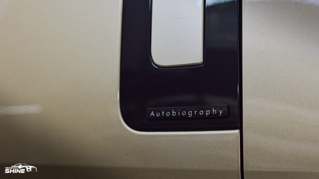 2023 Silver Range Rover Autobiography Auto Detailing - Driver Front Door Logo