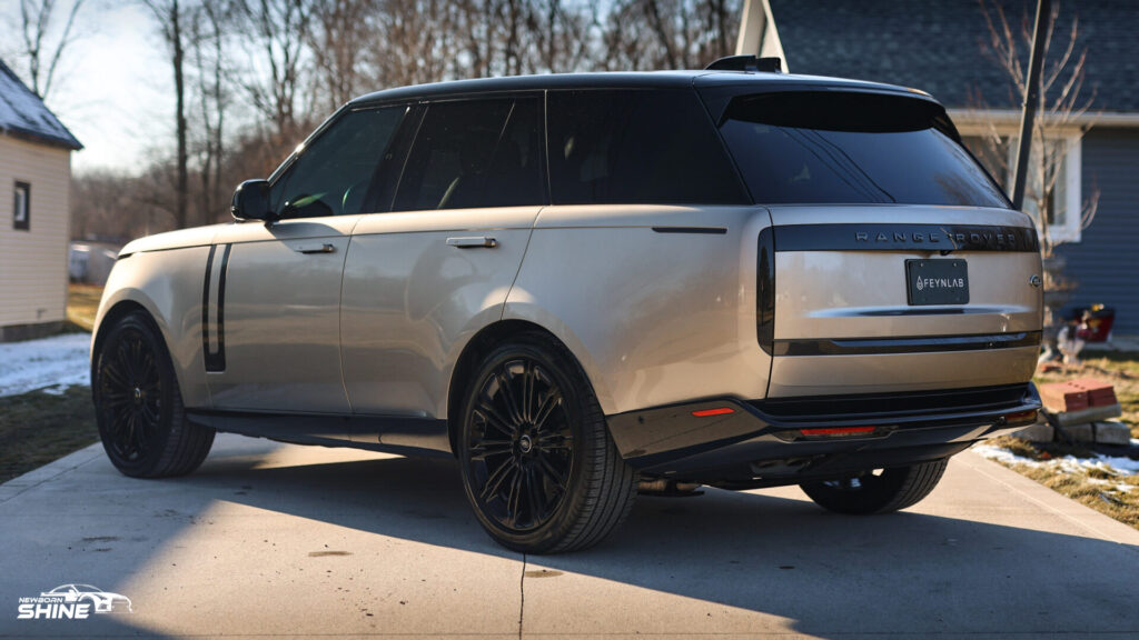 2023 Silver Range Rover Autobiography Auto Detailing - Driver Rear Half Close