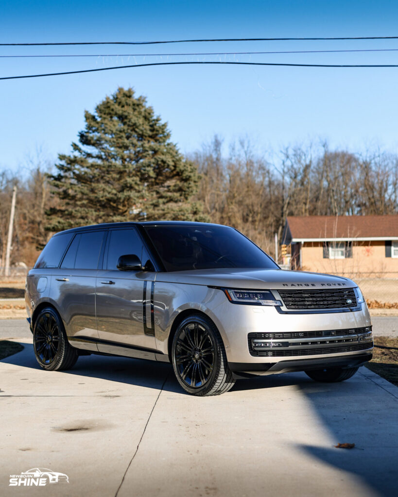 2023 Silver Range Rover Autobiography Auto Detailing - Passenger Front Half Mid 3