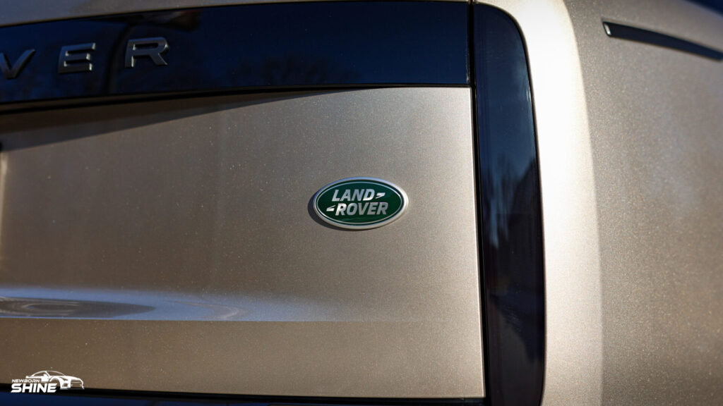 2023 Silver Range Rover Autobiography Auto Detailing - Rear Logo Mid
